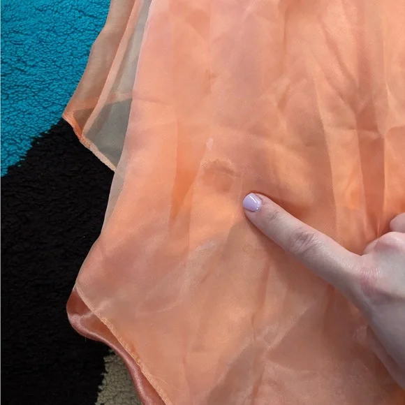 Bicici Coral Orange Beaded Evening Formal Gown - Picture 10 of 12